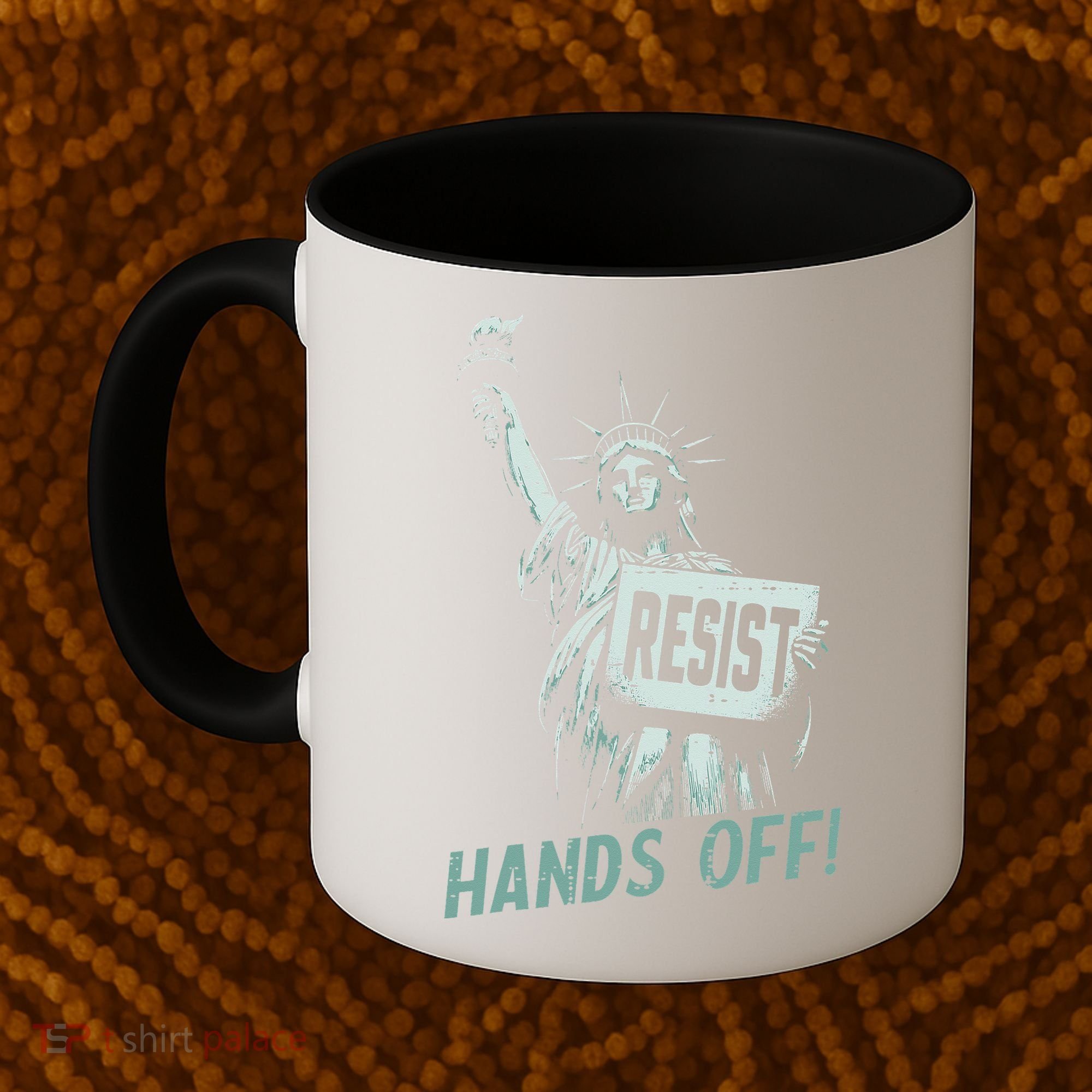 Resist Hands Off Statue Liberty Civil Rights Women Coffee Mug