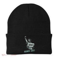 Resist Hands Off Statue Liberty Civil Rights Women Beanie thumb 0