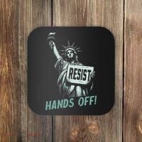Resist Hands Off Statue Liberty Civil Rights Women Coaster thumb 0