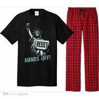 Resist Hands Off Statue Liberty Civil Rights Women Pajama Set thumb 0