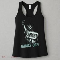 Resist Hands Off Statue Liberty Civil Rights Women Women's Tank Top thumb 3