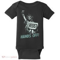 Resist Hands Off Statue Liberty Civil Rights Women Baby Bodysuit thumb 0