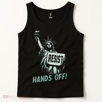Resist Hands Off Statue Liberty Civil Rights Women Tank Top thumb 2