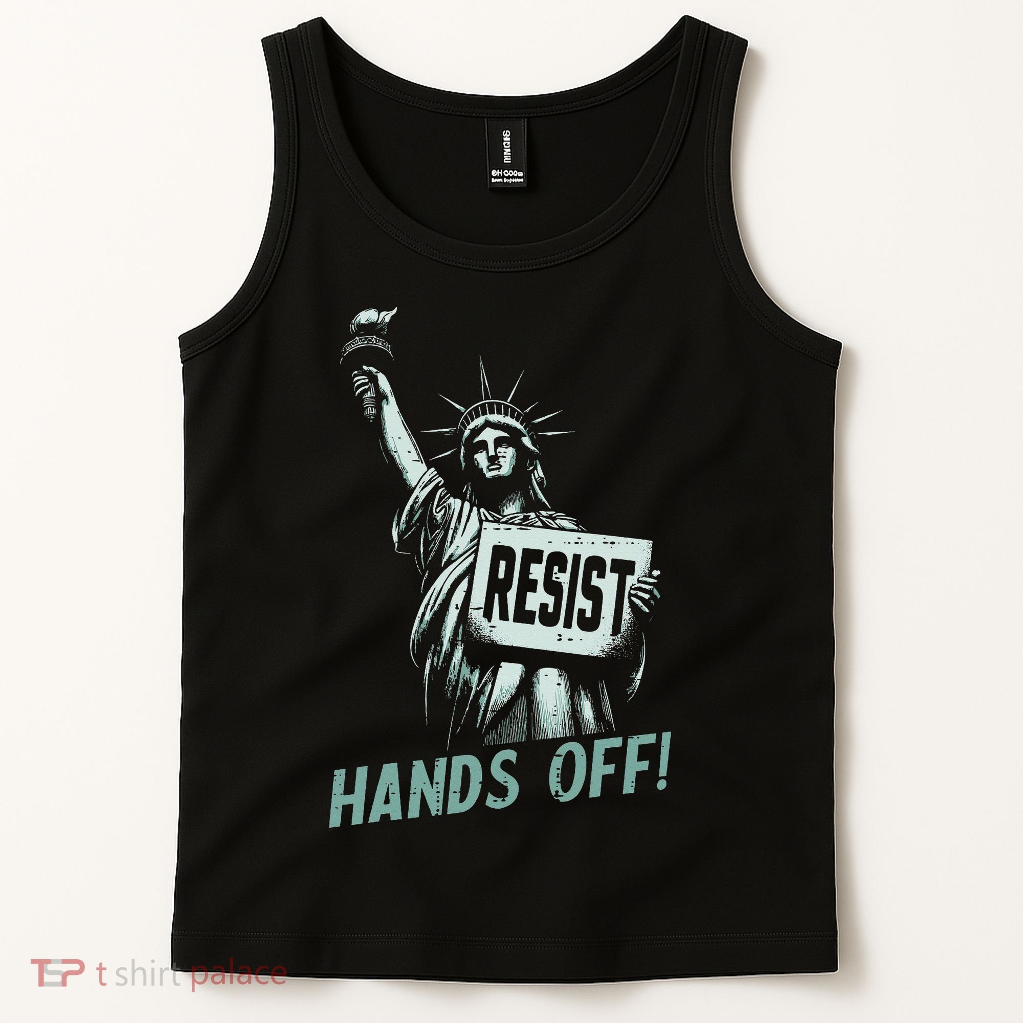 Resist Hands Off Statue Liberty Civil Rights Women Tank Top
