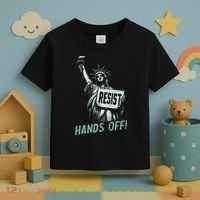 Resist Hands Off Statue Liberty Civil Rights Women Toddler T-Shirt thumb 3