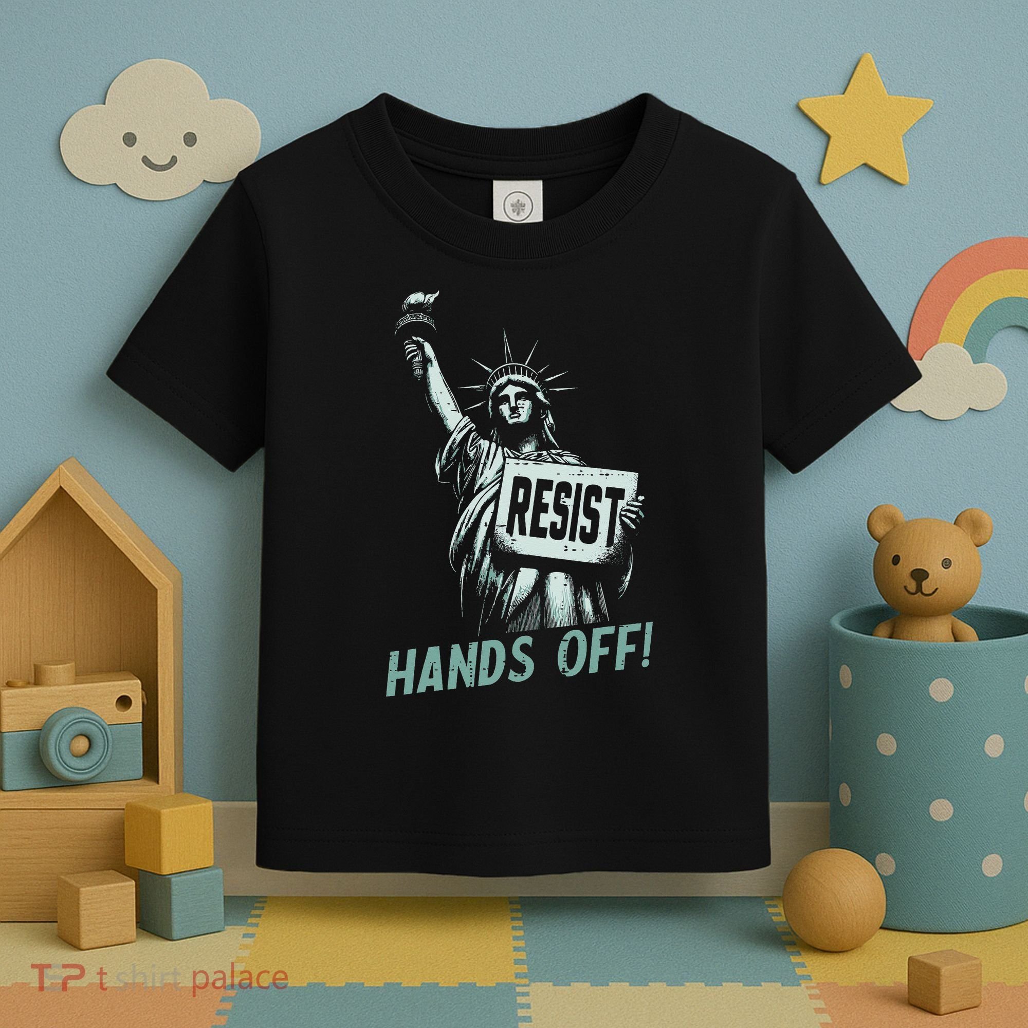 Resist Hands Off Statue Liberty Civil Rights Women Toddler T-Shirt