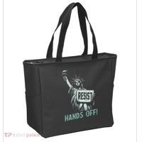 Resist Hands Off Statue Liberty Civil Rights Women Tote Bag thumb 2