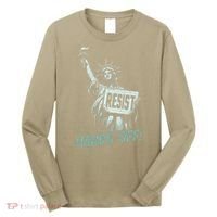 Resist Hands Off Statue Liberty Civil Rights Women Long Sleeve Shirt thumb 0
