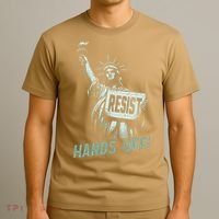 Resist Hands Off Statue Liberty Civil Rights Women T-Shirt thumb 3