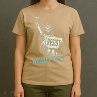 Resist Hands Off Statue Liberty Civil Rights Women T-Shirt thumb 4