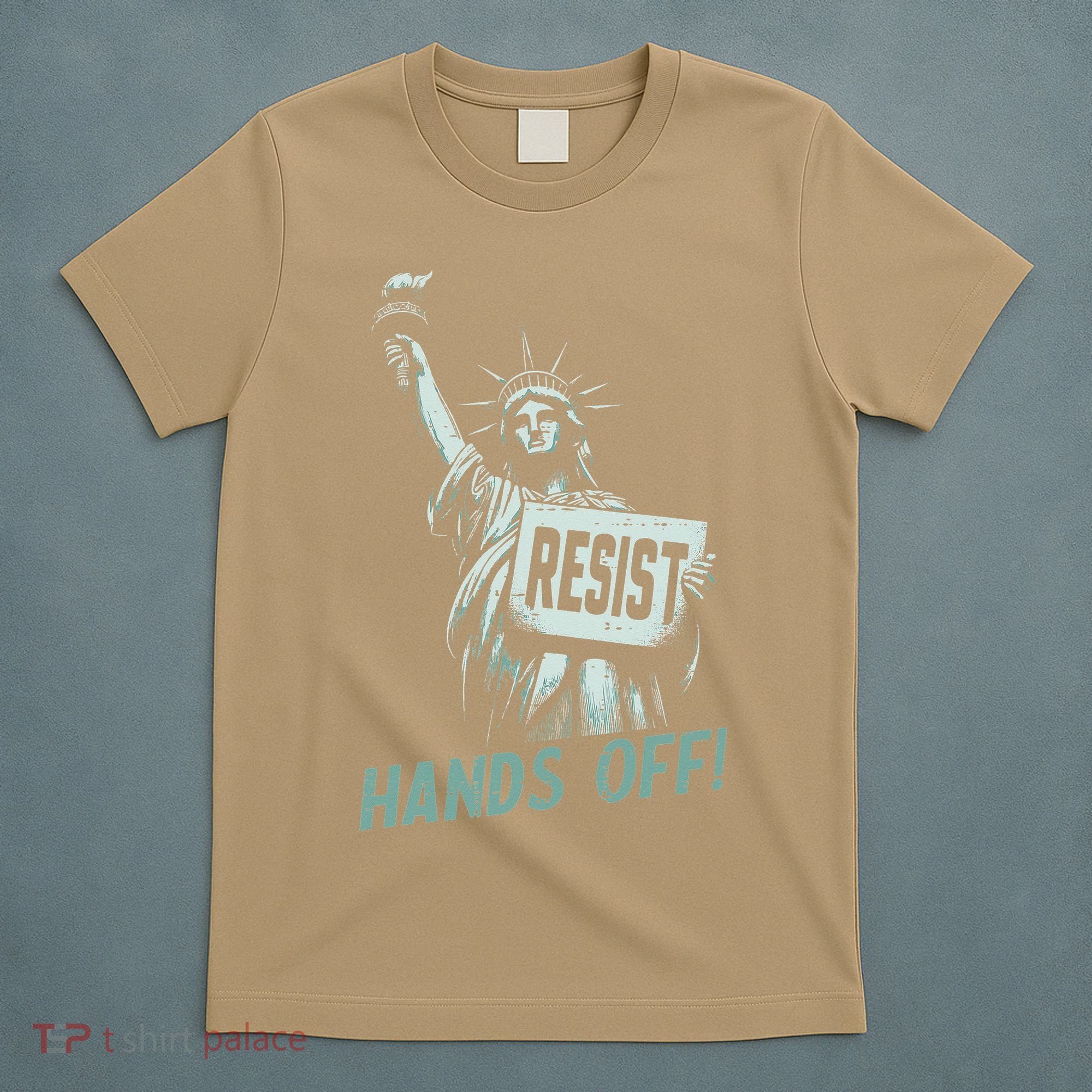 Resist Hands Off Statue Liberty Civil Rights Women T-Shirt