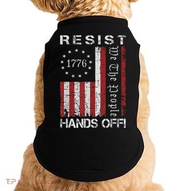 Resist Hands Off Protest Flag Protest Doggie Tank