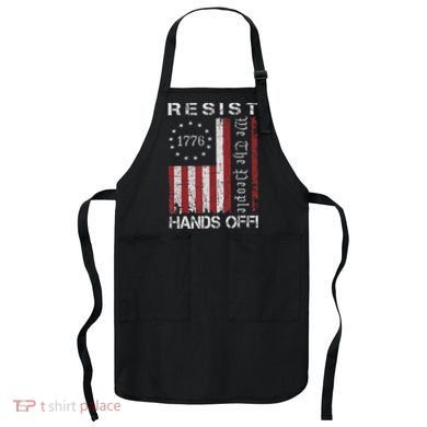 Resist Hands Off Protest Flag Protest Apron