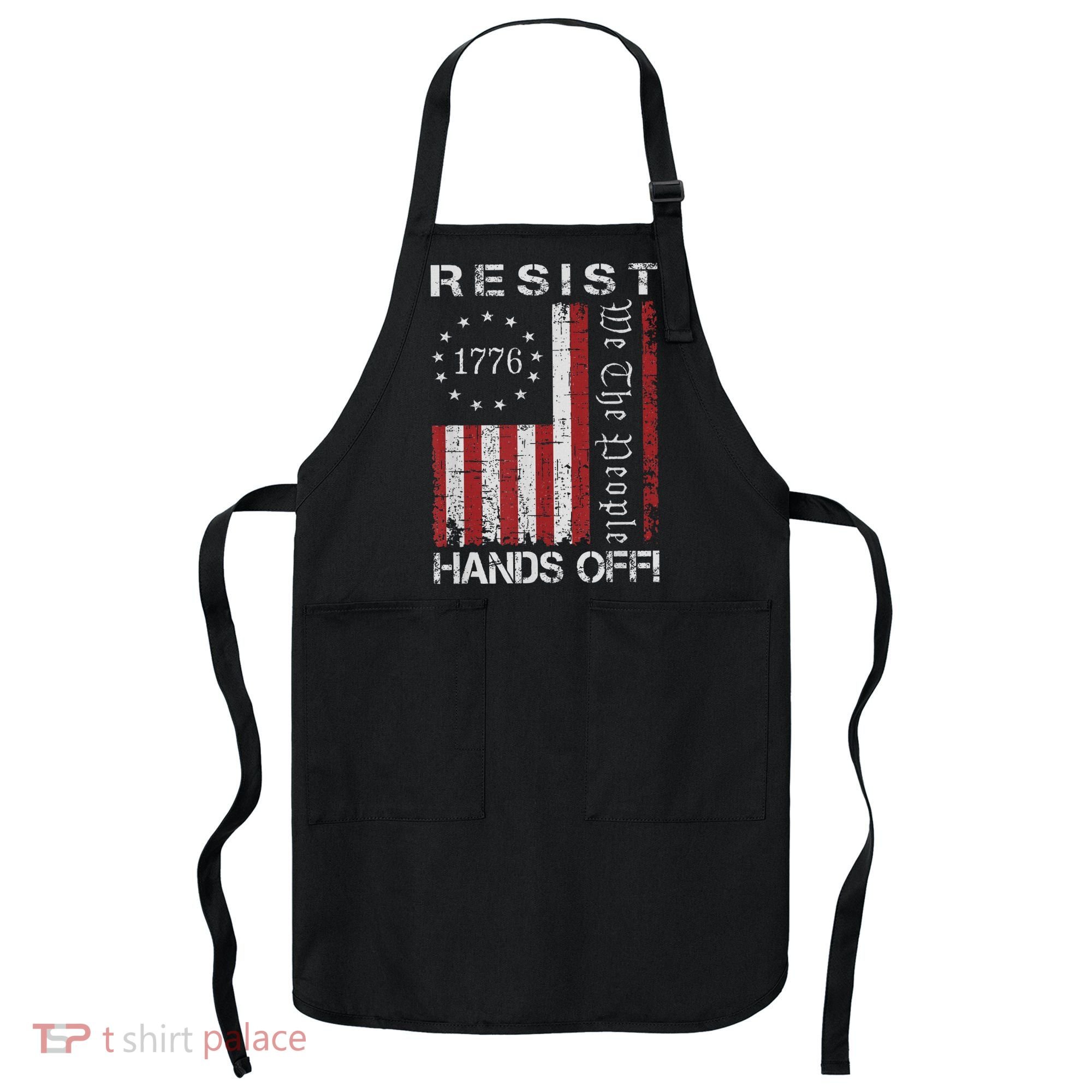 Resist Hands Off Protest Flag Protest Apron