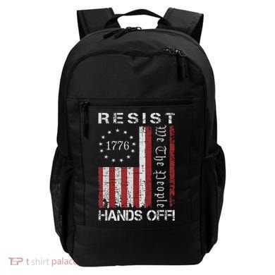 Resist Hands Off Protest Flag Protest Backpack