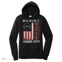 Resist Hands Off Protest Flag Protest Women's Hoodie thumb 0