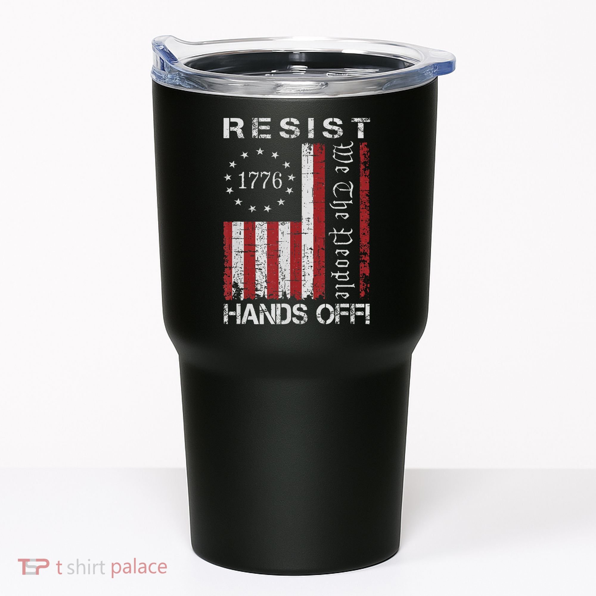 Resist Hands Off Protest Flag Protest Tumbler
