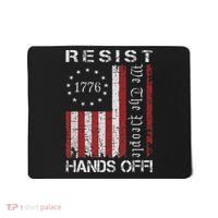 Resist Hands Off Protest Flag Protest Mousepad thumb 0