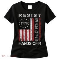 Resist Hands Off Protest Flag Protest Women's T-Shirt thumb 0