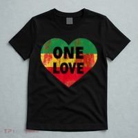 Reggae Heart One Love Rasta Reggae Music Rastafarian Jamaica T-Shirt thumb 5