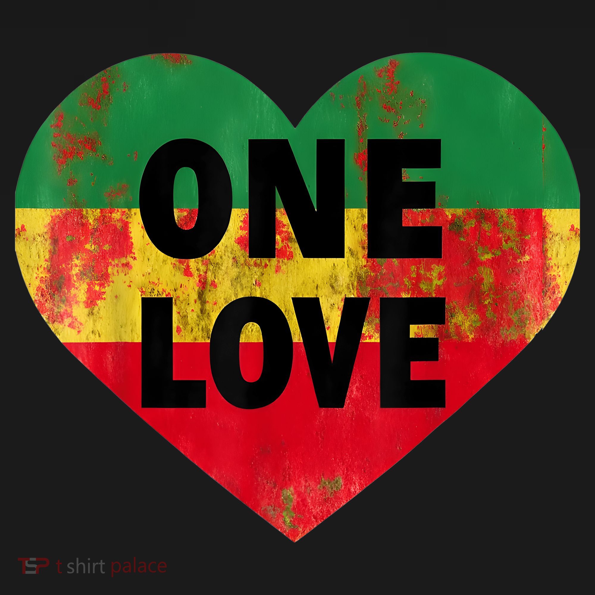 Reggae Heart One Love Rasta Reggae Music Rastafarian Jamaica Polo