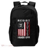 Resist Hands Off Protest 8647 86 47 Flag Protest Backpack thumb 0