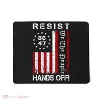 Resist Hands Off Protest 8647 86 47 Flag Protest Mousepad thumb 0