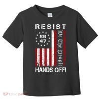 Resist Hands Off Protest 8647 86 47 Flag Protest Toddler T-Shirt thumb 0