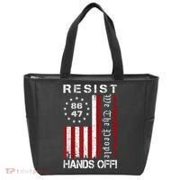 Resist Hands Off Protest 8647 86 47 Flag Protest Tote Bag thumb 0