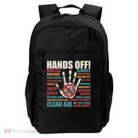 Resist Hands Off Protest Anti Trump Backpack thumb 0