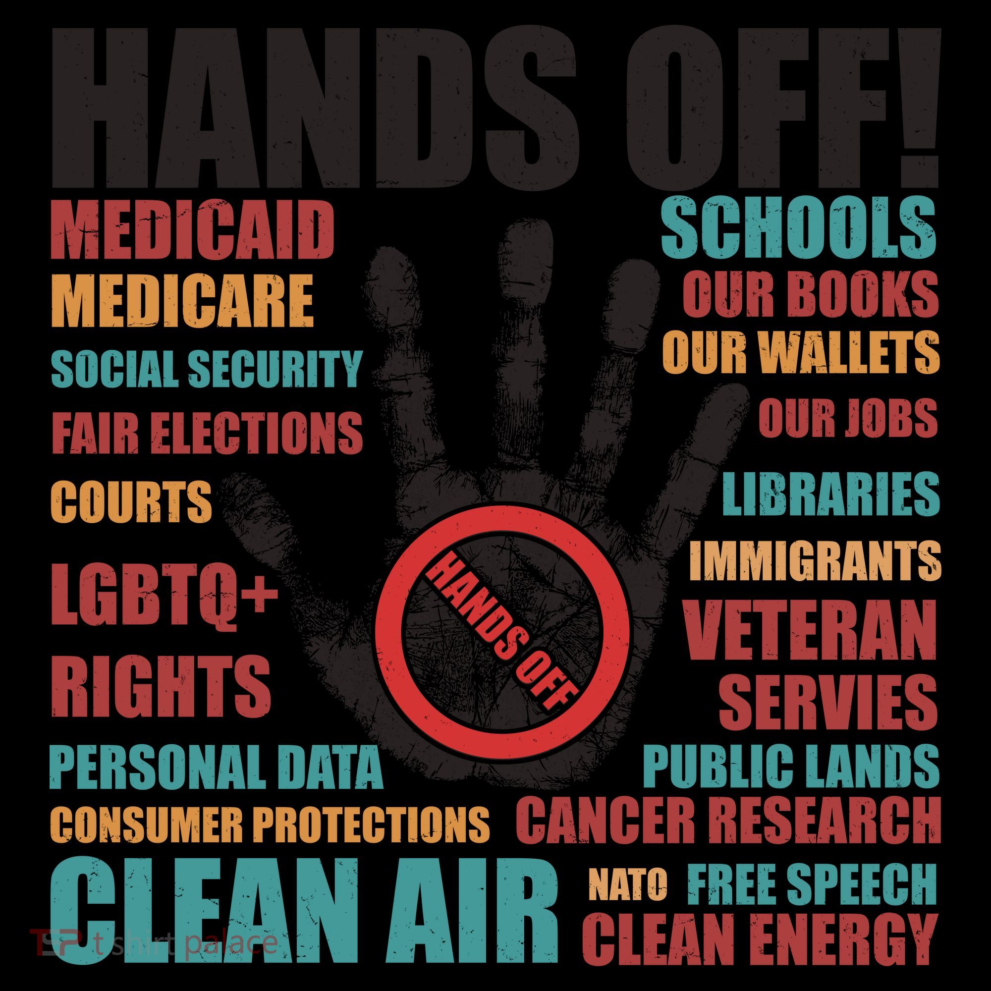 Resist Hands Off Protest Anti Trump Coffee Mug