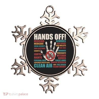 Resist Hands Off Protest Anti Trump Ornament