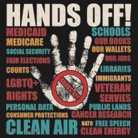 Resist Hands Off Protest Anti Trump Ornament thumb 1
