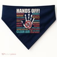 Resist Hands Off Protest Anti Trump USA-Made Doggie Bandana thumb 0