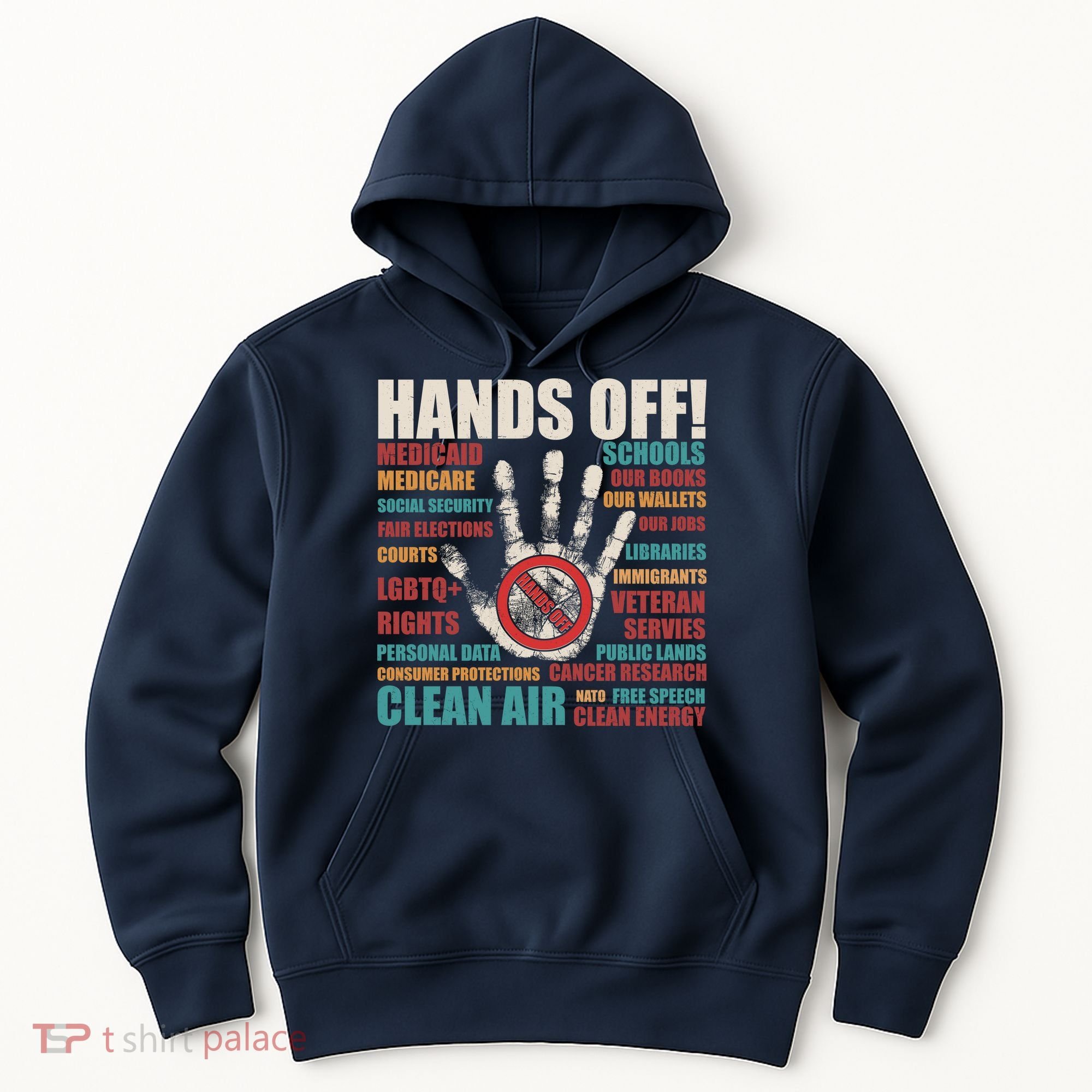 Resist Hands Off Protest Anti Trump Hoodie