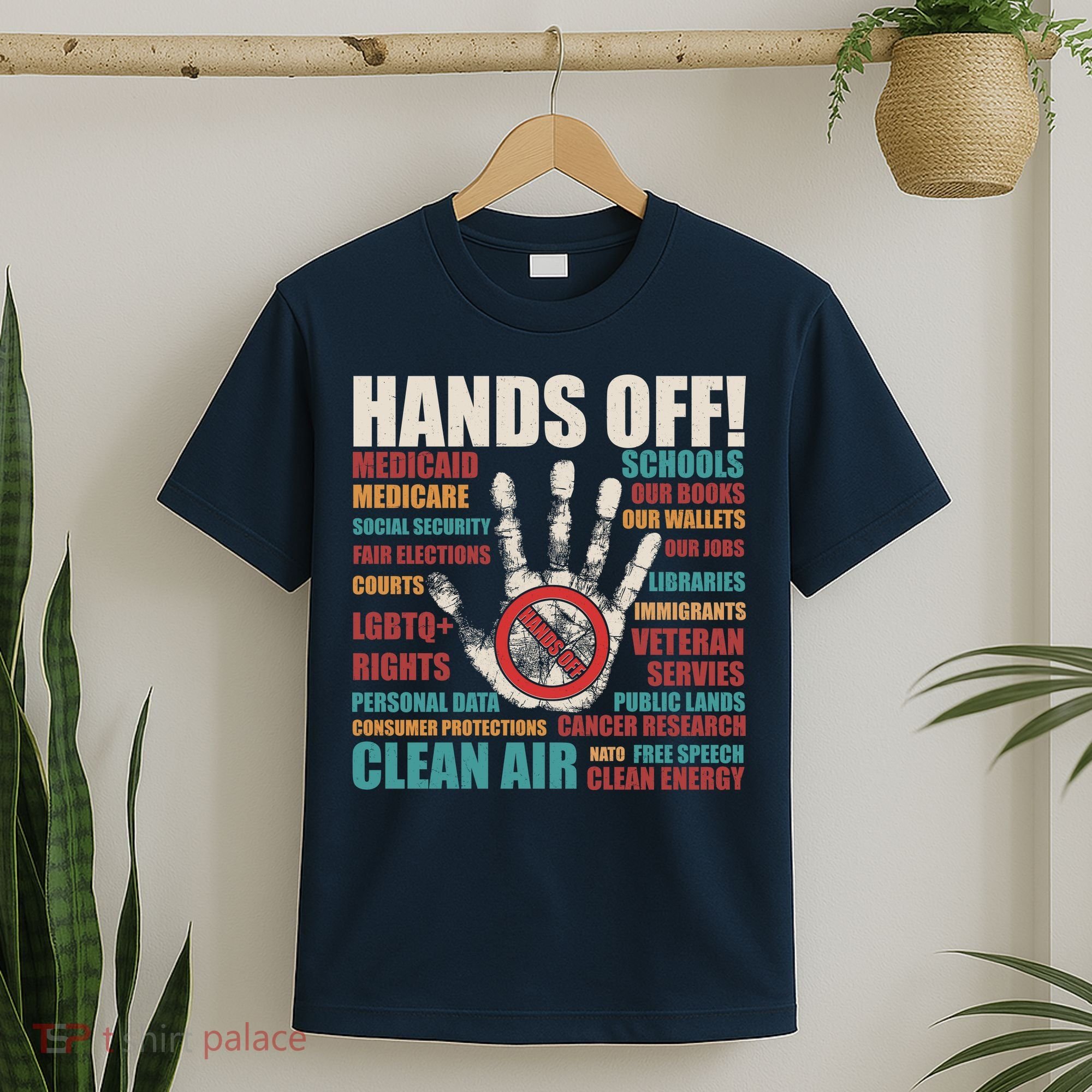 Resist Hands Off Protest Anti Trump T-Shirt