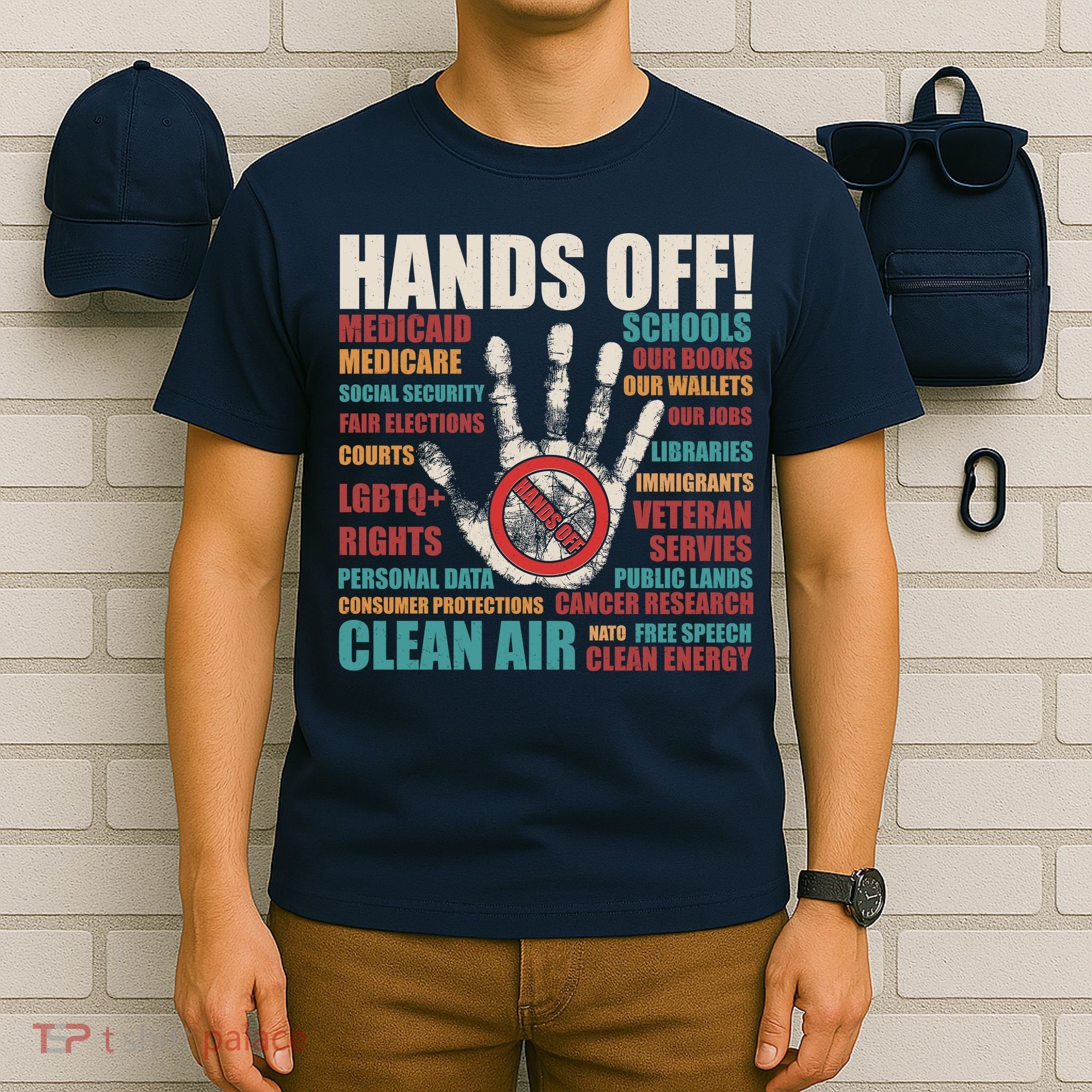 Resist Hands Off Protest Anti Trump T-Shirt