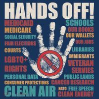 Resist Hands Off Protest Anti Trump Women's Hoodie thumb 2