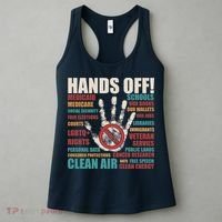 Resist Hands Off Protest Anti Trump Women's Tank Top thumb 3