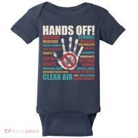 Resist Hands Off Protest Anti Trump Baby Bodysuit thumb 0