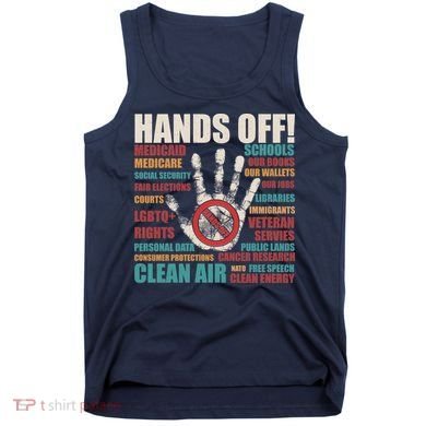 Resist Hands Off Protest Anti Trump Tank Top