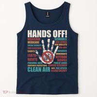 Resist Hands Off Protest Anti Trump Tank Top thumb 2