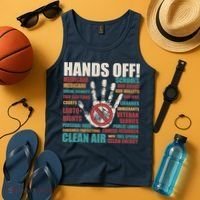 Resist Hands Off Protest Anti Trump Tank Top thumb 4