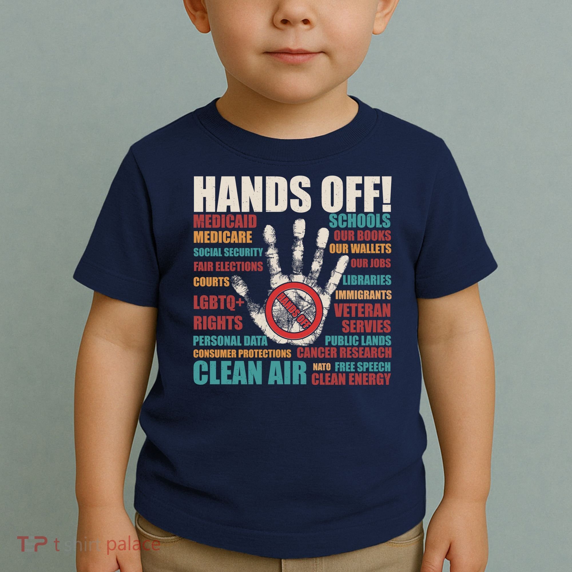 Resist Hands Off Protest Anti Trump Toddler T-Shirt