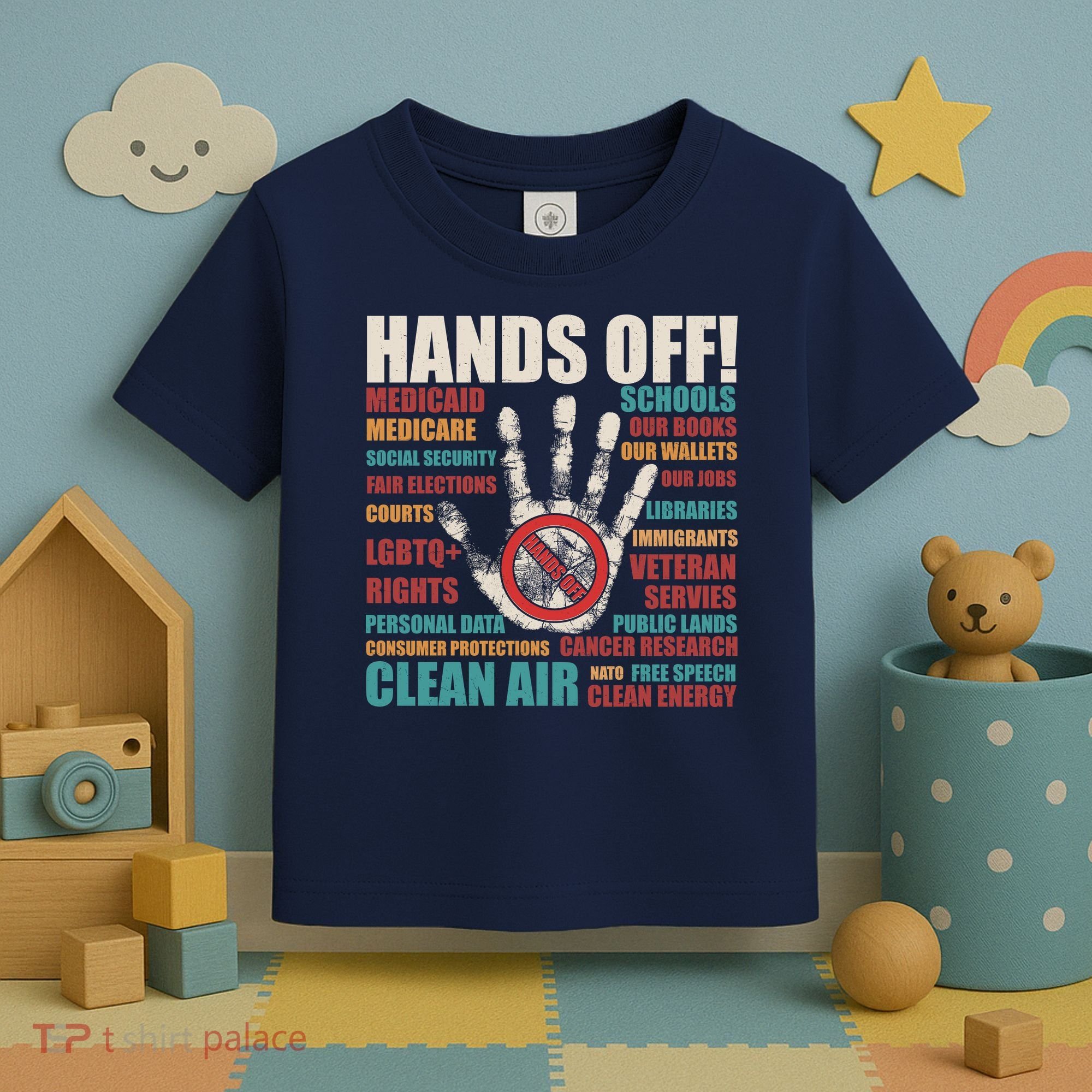 Resist Hands Off Protest Anti Trump Toddler T-Shirt