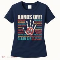 Resist Hands Off Protest Anti Trump Women's T-Shirt thumb 0