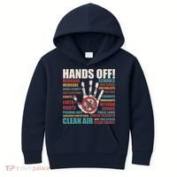 Resist Hands Off Protest Anti Trump Kids Hoodie thumb 0