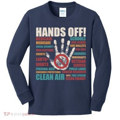 Resist Hands Off Protest Anti Trump Kids Long Sleeve Shirt