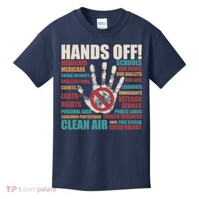 Resist Hands Off Protest Anti Trump Kids T-Shirt