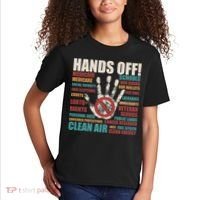 Resist Hands Off Protest Anti Trump Kids T-Shirt thumb 2